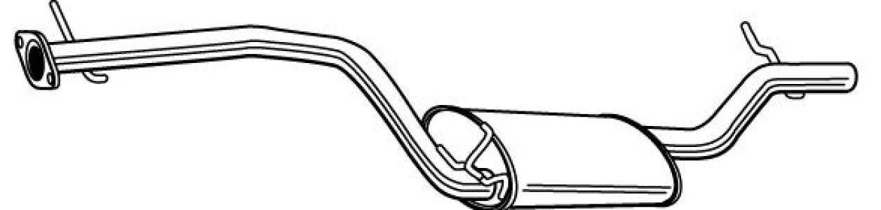 Tłumik środkowy WALKER 23101-65 30742912