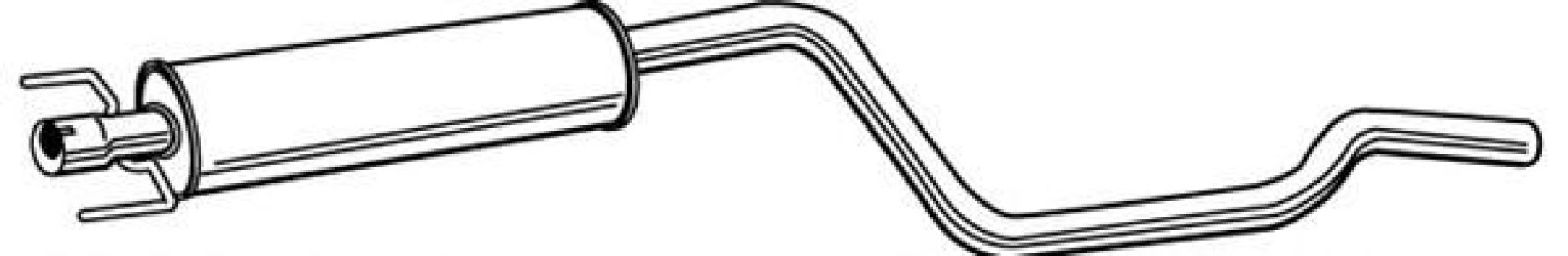 Tłumik środkowy WALKER 23162-66 5852195