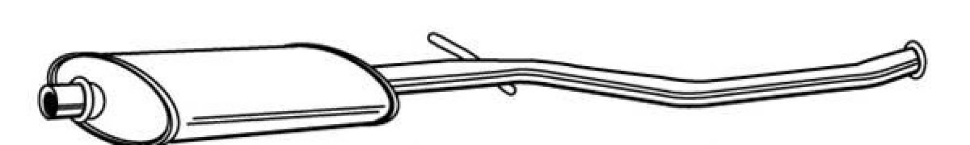 Tłumik środkowy WALKER 22943-66 1717H8