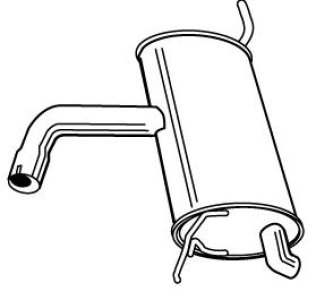 Tłumik końcowy WALKER 23004-52 1K6253609D