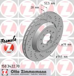 Tarcza hamulcowa ZIMMERMANN 150.3422.70 34112282446