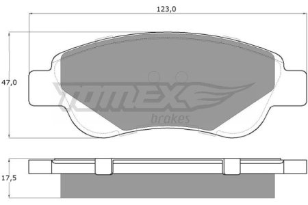 Klocki hamulcowe TOMEX 1437 044650H020