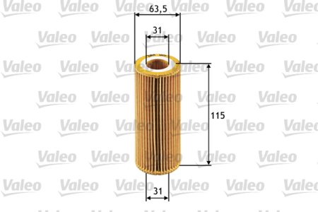 Filtr oleju VALEO 586511 HU722X
