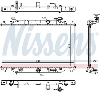 Chłodnica silnika NISSENS 68533 
