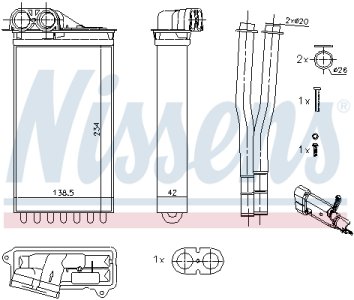 Nagrzewnica NISSENS 71161 6448P2