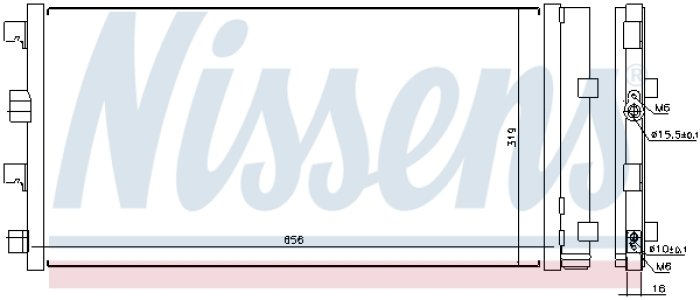 Chłodnica klimatyzacji z osuszaczem NISSENS 940161 