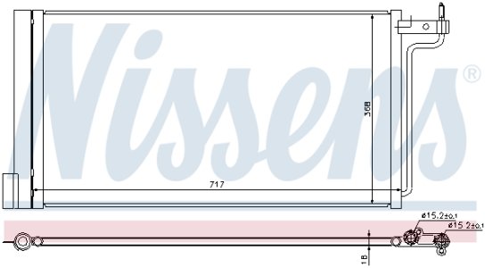 Chłodnica klimatyzacji z osuszaczem NISSENS 940181 1769313