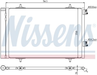 Chłodnica klimatyzacji z osuszaczem NISSENS 940189 