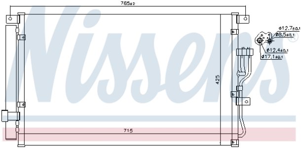 Chłodnica klimatyzacji z osuszaczem NISSENS 940210 