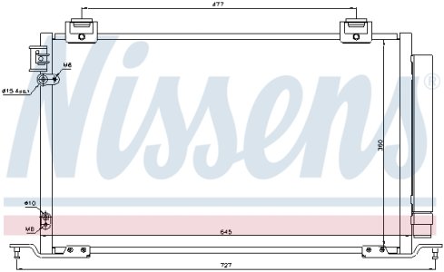 Chłodnica klimatyzacji z osuszaczem NISSENS 940283 