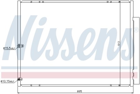 Chłodnica klimatyzacji z osuszaczem NISSENS 940297 