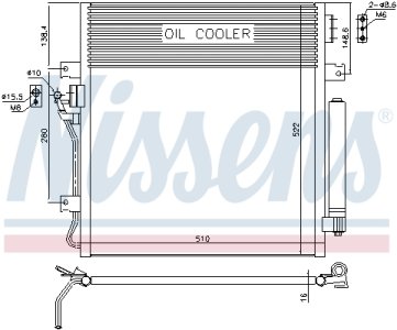 Chłodnica klimatyzacji NISSENS 940461 
