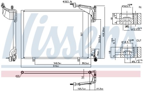 Chłodnica klimatyzacji NISSENS 940528 