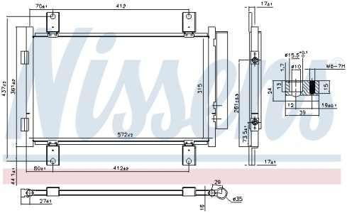 Chłodnica klimatyzacji z osuszaczem NISSENS 940635 