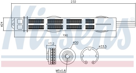 Osuszacz klimatyzacji NISSENS 95455 