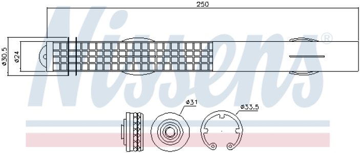 Osuszacz klimatyzacji NISSENS 95467 