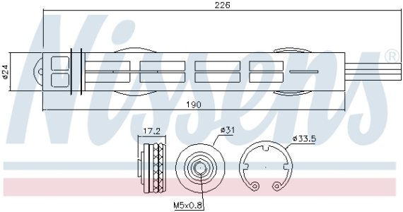 Osuszacz klimatyzacji NISSENS 95488 