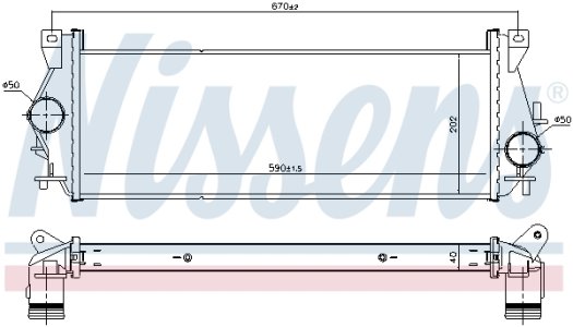 Intercooler NISSENS 96199 