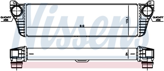 Intercooler NISSENS 96261 