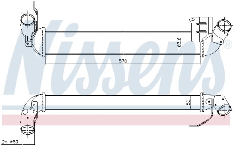Intercooler NISSENS 96712 