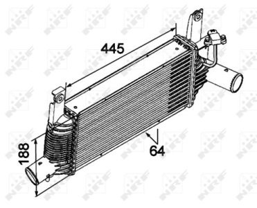 Intercooler NRF 30527 14461EB360
