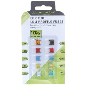 BEZPIECZNIKI PŁYTKOWE MINI KPL /10SZT/NISKI PROFIL