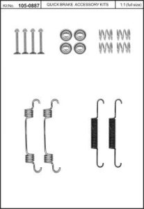 Sprężynki do szczęk hamulcowych QUICK BRAKE 105-0887 583502EA00