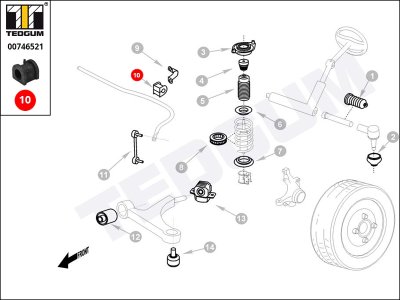 PODUSZKA STABILIZATORA VOLVO
