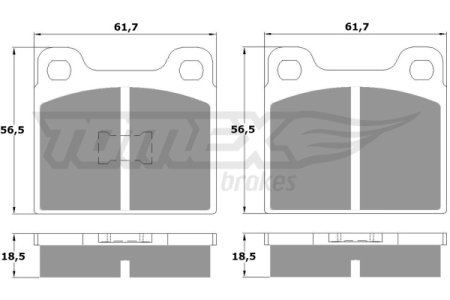 Klocki hamulcowe TOMEX 1016 20228153