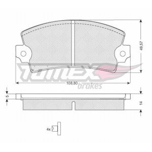 Klocki hamulcowe TOMEX 1032 20140.14.0