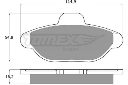 Klocki hamulcowe TOMEX 1033 21365.16.2