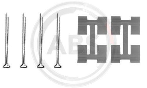 Zestaw montażowy klocków hamulcowych A.B.S. 0972Q 1010972