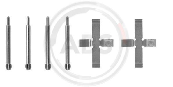 Zestaw montażowy klocków hamulcowych A.B.S. 0980Q 33409800