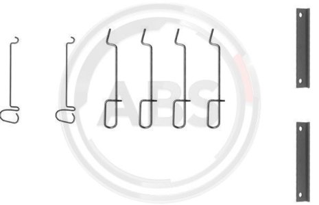 Zestaw montażowy klocków hamulcowych A.B.S. 1070Q 7701070000