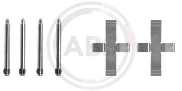 Zestaw montażowy klocków hamulcowych A.B.S. 1076Q 16010760