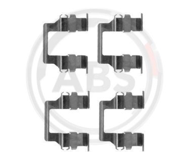 Zestaw montażowy klocków hamulcowych A.B.S. 1164Q MB011640