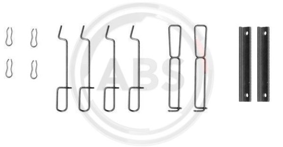 Zestaw montażowy klocków hamulcowych A.B.S. 1265Q 7701265000