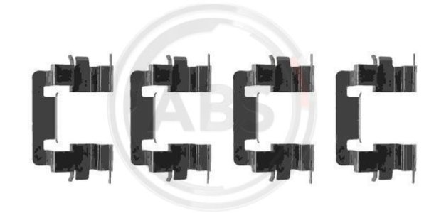 Zestaw montażowy klocków hamulcowych A.B.S. 1278Q 410844U125