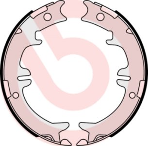 Szczęki hamulcowe BREMBO S83542 4659028010 TOYOTA RAV 4  01-05 (RĘCZNY)