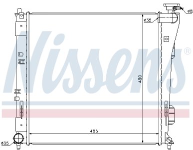 CHŁODNICA SILNIKA KIA