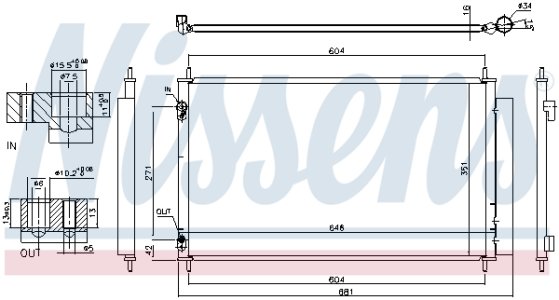 CHŁODNICA KLIMATYZACJI TOYOTA