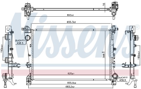 CHŁODNICA SILNIKA FIAT