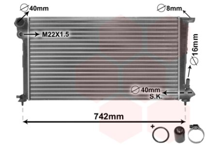 CHŁODNICA SILNIKA CITROEN