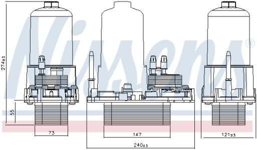 CHŁODNICA OLEJU NISSENS 91120 1354253 CITROEN