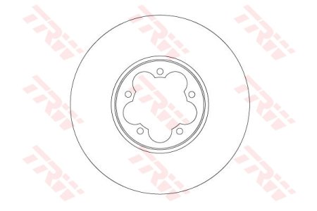 Tarcza hamulcowa TRW DF6921S 1812200 FORD TRANSIT  13- przód