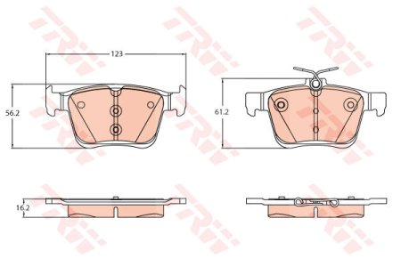 KLOCKI HAMULC. VW T-ROC  17- TYŁ