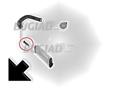 PRZEWÓD INTERCOOLERA OPEL CORSA C 1.3D