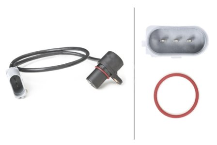 Czujnik obrotów wału korbowego HELLA 6PU 009 146 251 06A906433C VAG