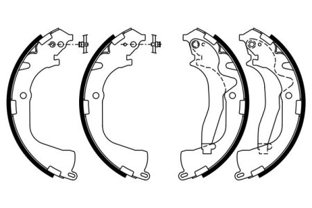 SZCZĘKI HAMULCOWE BOSCH 0986487955 