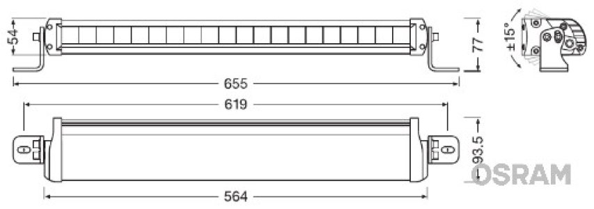 LAMPA LEDRIVING LIGHTBAR FX500-SP OSRAM LEDDL104SP HAL